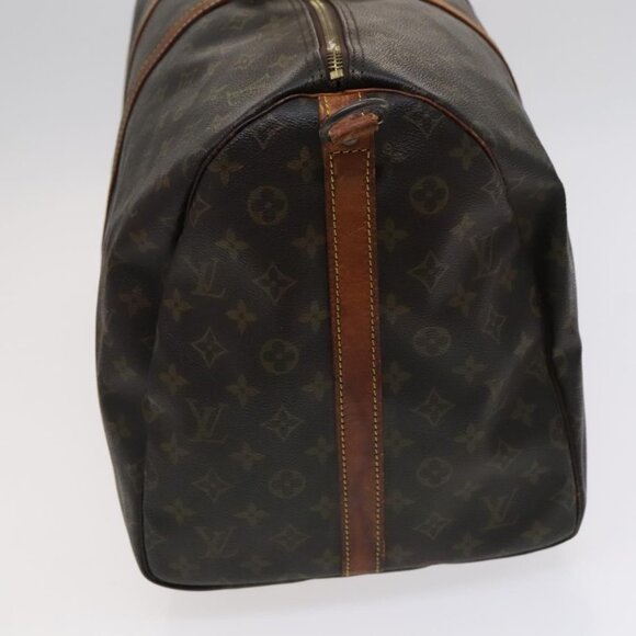 LOUIS VUITTON Monogram Keepall Bandouliere 55 Boston Bag - Picture 4 of 16